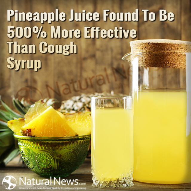 Pineapple juice found to be 500 more effective than cough syrup