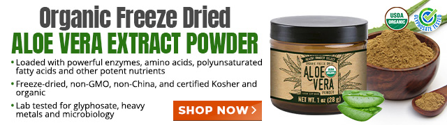 Organic Freeze Dried Aloe Vera Extract Powder