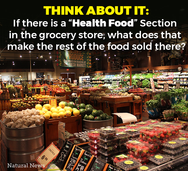 If there is a "Health Food" section in the grocery store…
