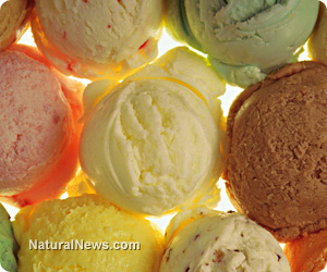 Vegetable-flavored ice cream