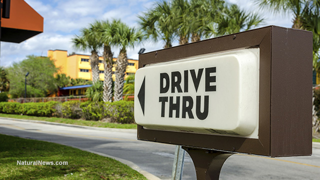 Drive-thru supermarket