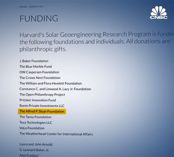 BOMBSHELL: Global geoengineering (chemtrails) experiment pushed by Bill Gates also funded by Nazi-linked Alfred P. Sloan Foundation, linked to eugenics and depopulation Funding-Solar-Geoengineering-Research-Program-Alfred-P-Sloan-600