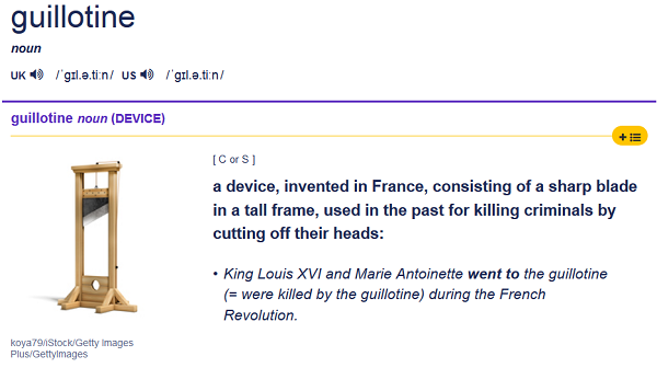 Canadian government publishes bid request for “Programmable Hydraulic Guillotines” needed “in support of Canada’s response to COVID-19” Guillotine-definition