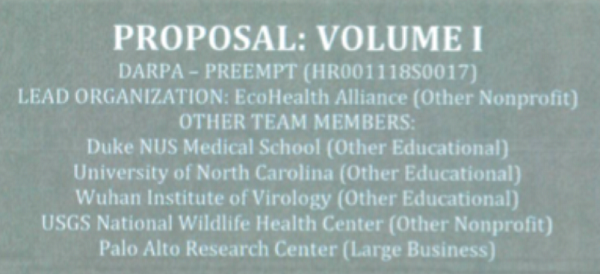 DARPA Ecohealth alliance proposal 158649203