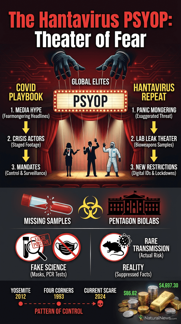 The Hantavirus PSYOP: Don’t Be Fooled Again — It’s Pure Theater for the Weak-Minded