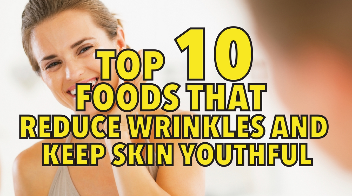 Top 10 foods that reduce wrinkles and keep skin youothful