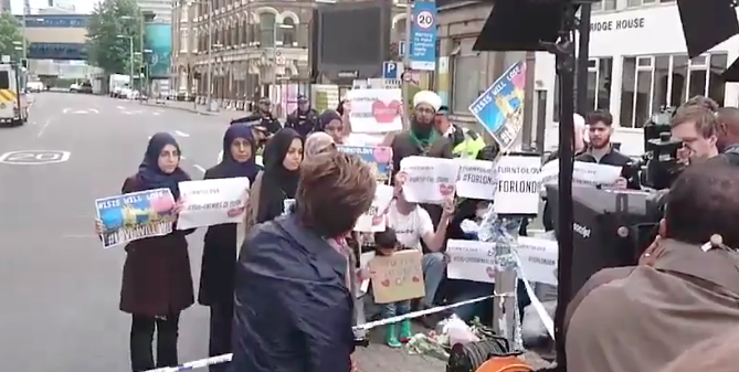 Image: CNN, AP caught staging fake news protest in London to help cover up radical terrorism attack