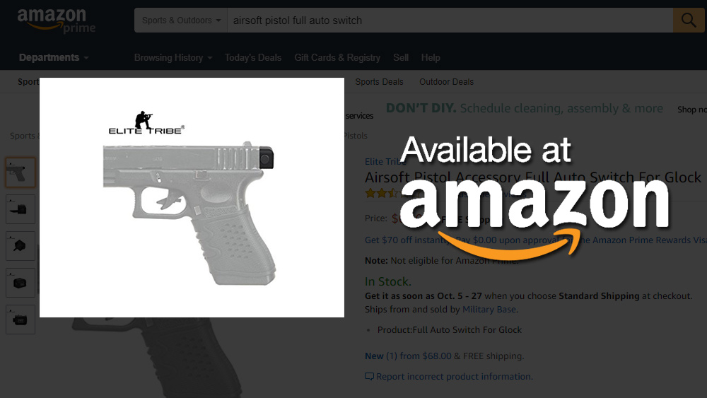 Image: Amazon.com caught selling illegal FULL AUTO gun parts in ATF sting to convict its own customers with felony crimes