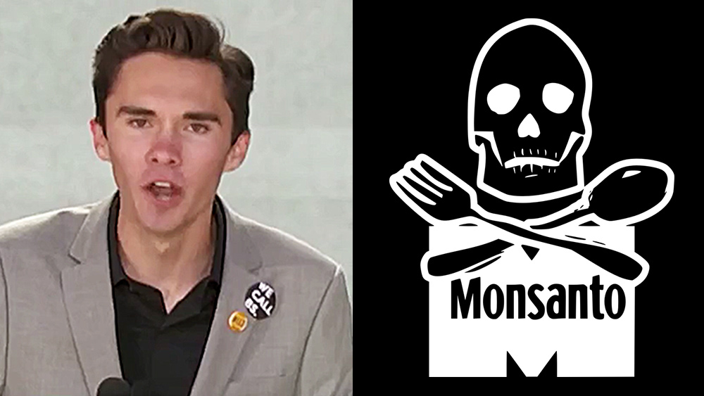 Image: Gun control fascist youth front man David Hogg sides with MONSANTO, falsely claims atrazine herbicide doesn’t interfere with hormones