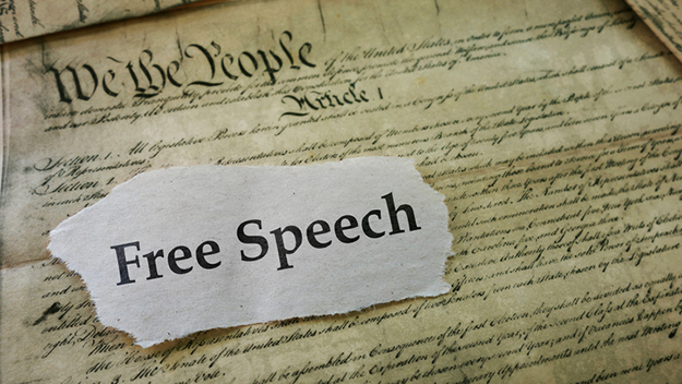 Image: 24 states now pursuing free speech bills to protect conservative speakers from left-wing bullies and liberal authoritarians