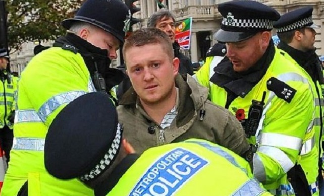 Image: Citizen journalist Tommy Robinson jailed under secret order from UK government; total media blackout issued to protect Muslim pedophiles
