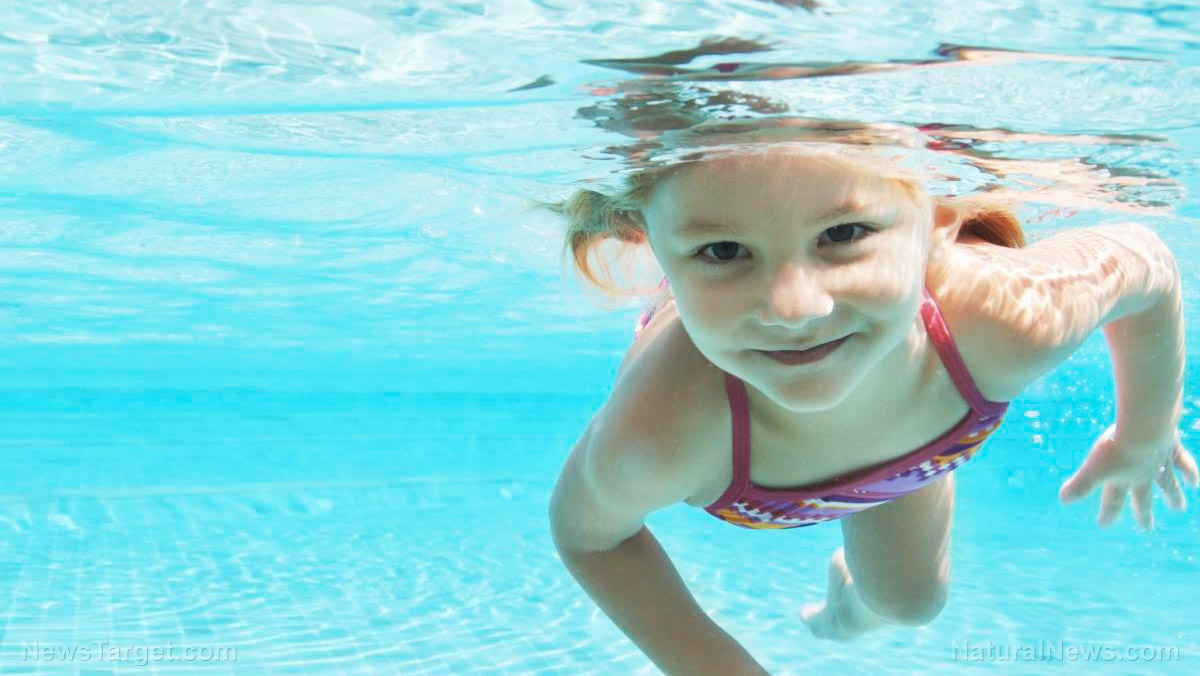 Image: Science SHOCK: Chlorine in swimming pools transforms sunscreen into cancer-causing toxic chemical right on your skin