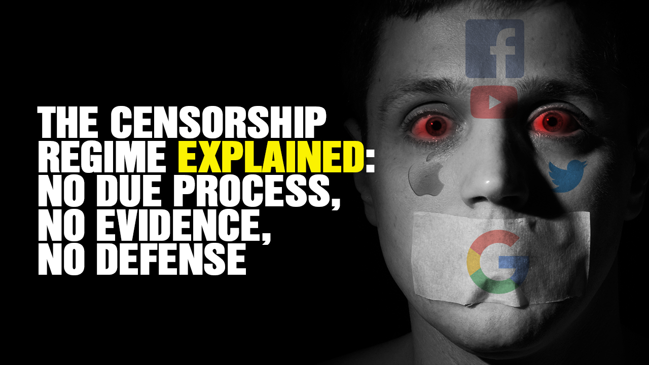 Image: The censorship racket EXPLAINED: No due process, no evidence, no defense