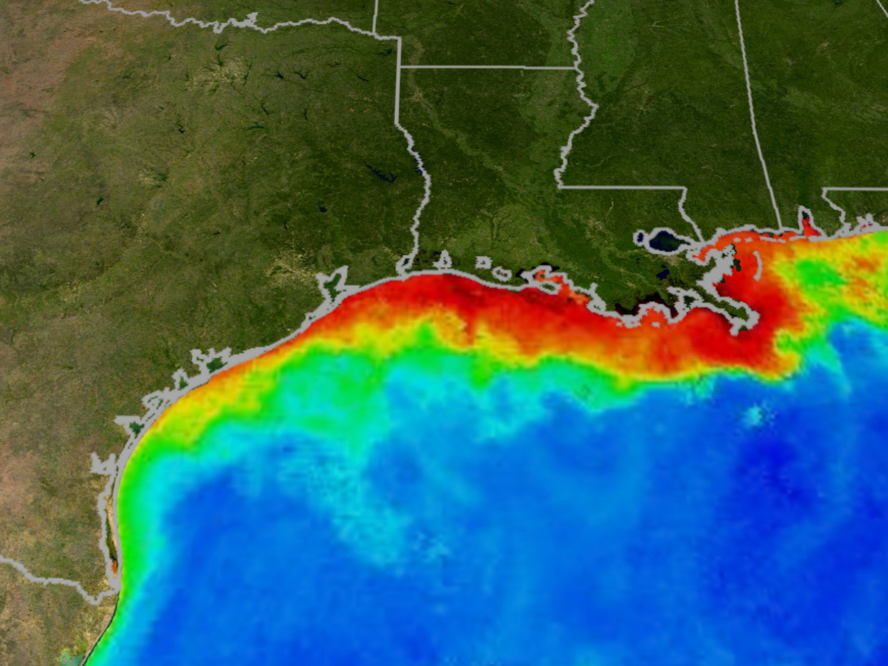 Image: Gulf of Mexico DEAD ZONE caused by agricultural runoff from U.S. farms
