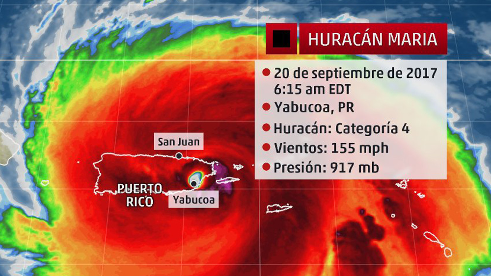 Image: Puerto Rico DIRECT HIT by Hurricane Maria… interview with Dane Wigington reveals “weather weaponization” may be the culprit