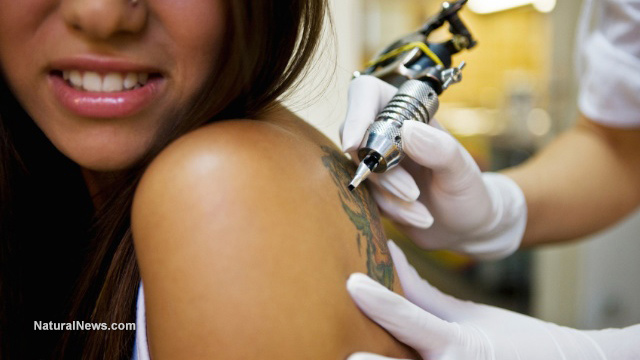 Image: Toxic tattoo ink accumulates in lymph nodes, causing life-long cancer risk