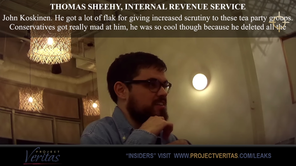 Image: Another Project Veritas bombshell reveals the IRS is still infiltrated by deep state operators who weaponize the agency to target conservatives