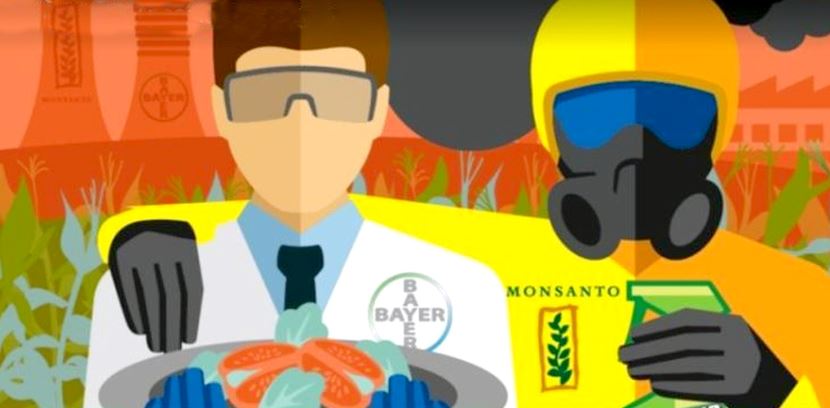 Image: A match made in Hell: Monsanto-Bayer merger gets the green light… farmers are worried, as they should be