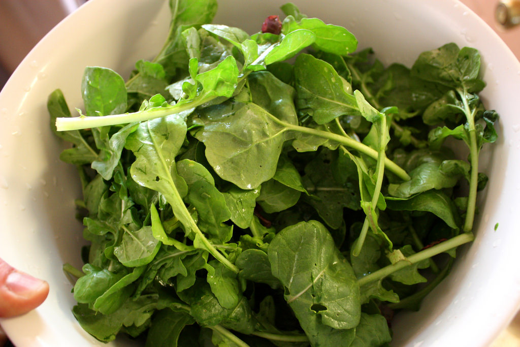 Image: Keep your heart healthy by eating more arugula, spinach, and beets