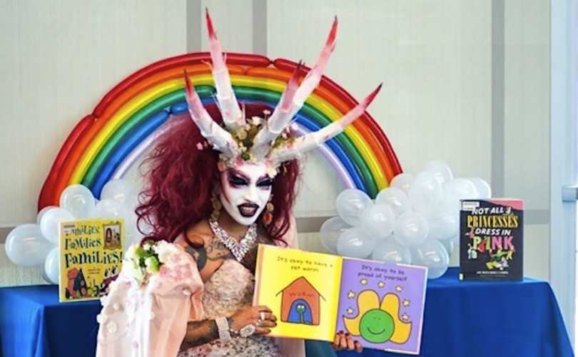 Image: Another Drag Queen Story Hour pervert exposed as a sex offender… why are public schools subjecting our children to these deviants?