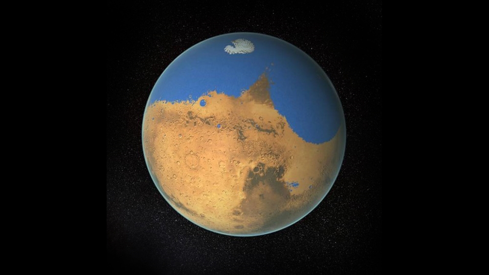 Image: Asteroids impacting Mars may explain where all the water came from