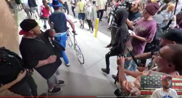 Image: SHOCKING video shows Antifa attempted stabbing of U.S. military veteran at Portland protests