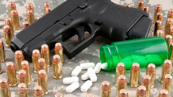 Image: All the SSRI drug retailers who sell psych drugs that lead to mass shootings are now banning customers from carrying legal firearms for self-defense