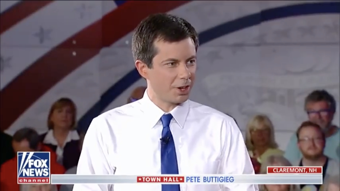 Image: CLIMATE CLOWN: Pete Buttigieg claims that carbon dioxide is a “sin” and God would oppose it