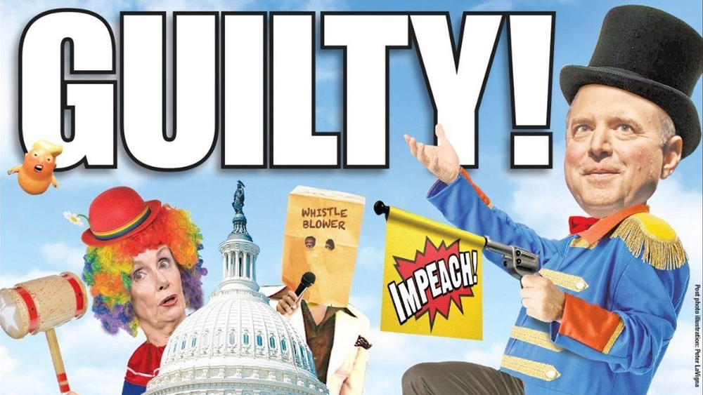 Image: What a Schiff Show! Congressional clowns unleash staged impeachment theater that only makes themselves look like moronic fools and cheats