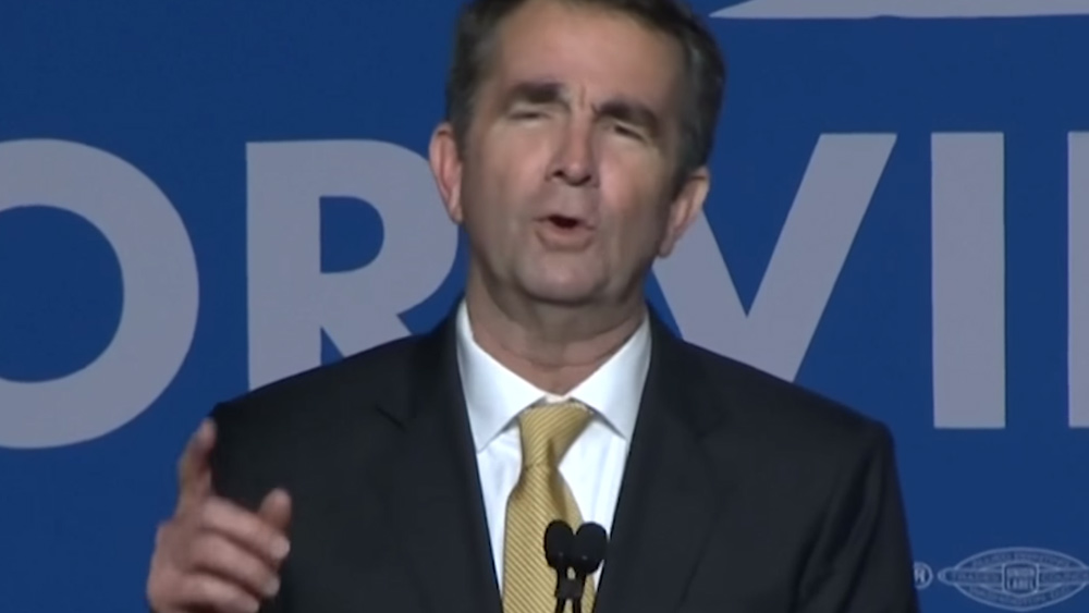 Image: Baby-butchering Virginia Gov. Northam building a KILL LIST of patriots to exterminate; calls it “mandatory gun registration”