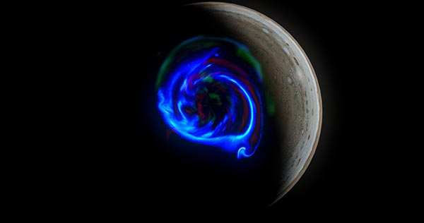 Image: Bright aurora on Jupiter caused by alternating currents on the giant planet, report researchers
