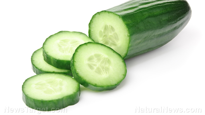 Image: Quench your thirst with a refreshing glass of cucumber water