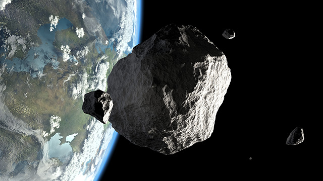 Image: An asteroid the size of two football fields will just barely miss the Earth next week