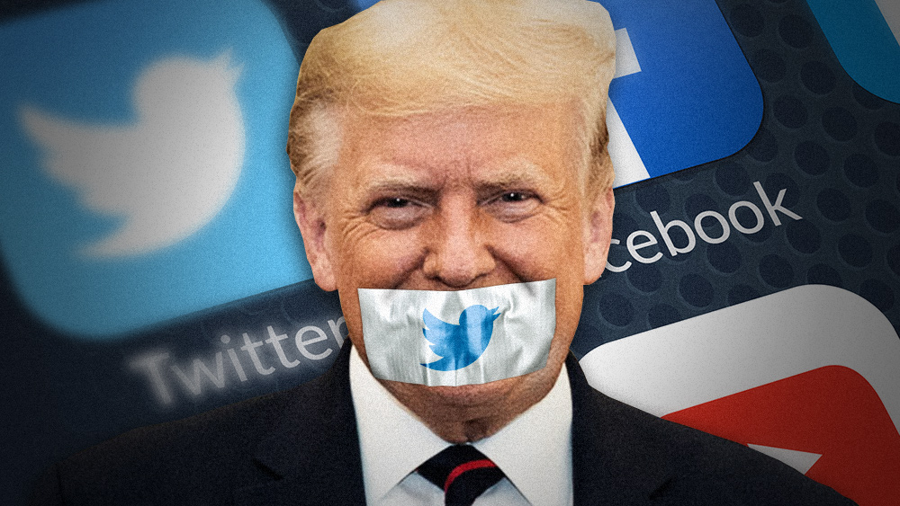Image: Because Trump failed to deal with Big Tech censorship, he and the GOP will be forever silenced