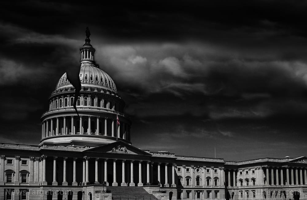 Image: BREAKING: After the staged “storming” false flag event, Congress to RE-CONVENE tonight and finish its final act of betrayal against America, under the cloak of darkness