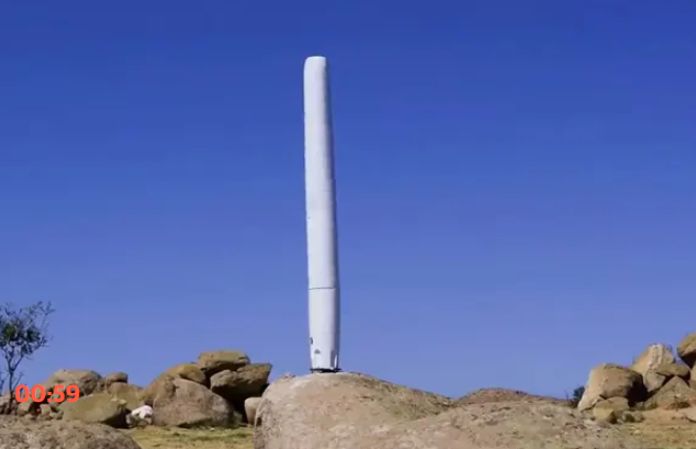 Image: Good vibrations: Quiet, bladeless wind turbine can generate power without harming wildlife
