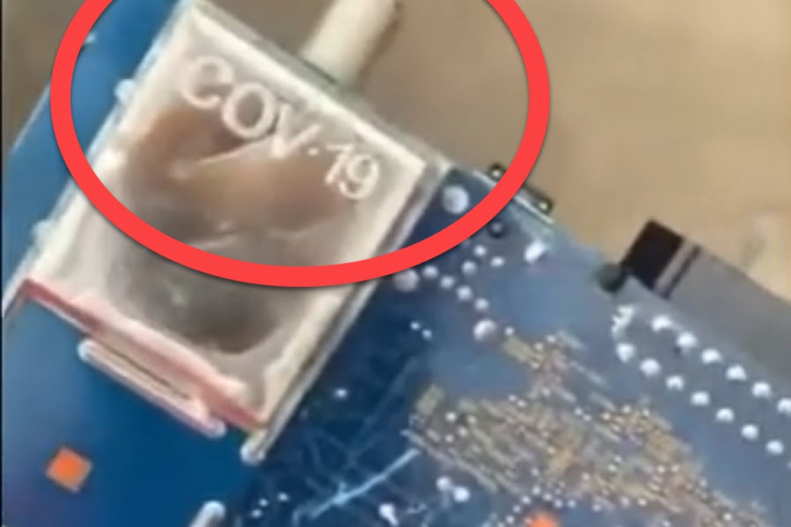Image: Why are certain 5G cell tower components labeled “COV-19?”