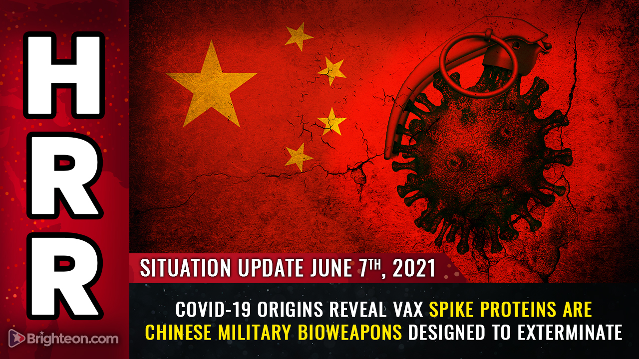 Image: Covid-19 ORIGINS revealed: Vaccine spike proteins are Chinese military bioweapons designed to kill