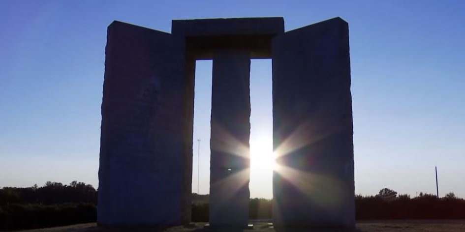 Image: “Maintain humanity under 500,000,000?” Anonymous Stonehenge-like “Georgia Guidestones” decree massive population reduction necessary under the guise of “conservation”