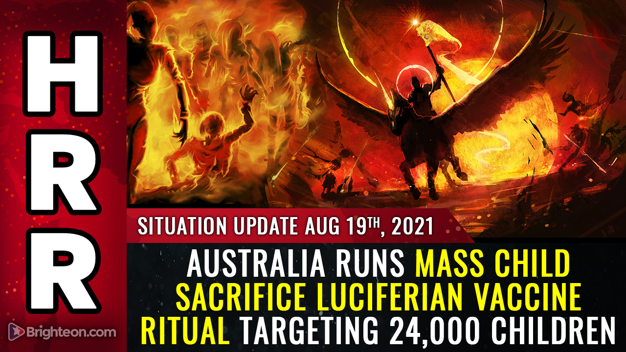 Image: Australia runs mass child sacrifice Luciferian vaccine ritual targeting 24,000 children (WARNING: GRAPHIC)