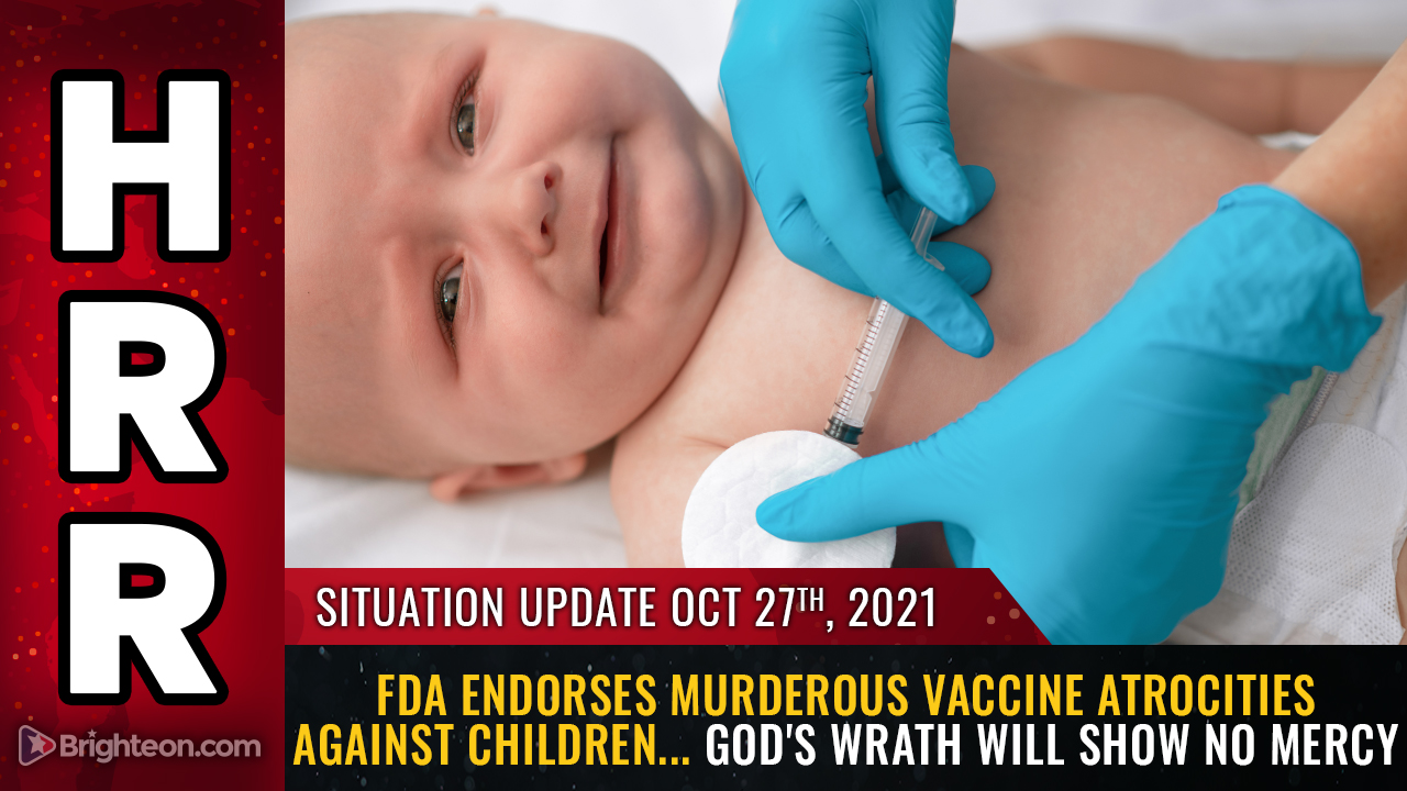 Image: FDA endorses murderous vaccine ATROCITIES against children … Emergency Rooms across America being filled with post-vaccine patients suffering serious illness