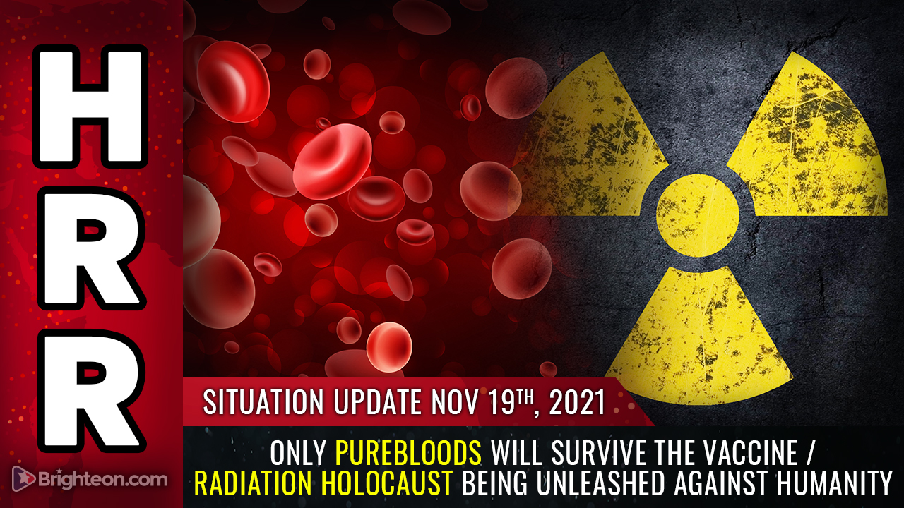 Image: Only PUREBLOODS will survive the vaccine / radiation holocaust being unleashed against humanity… the spike protein in vaccines causes genetic DISINTEGRATION