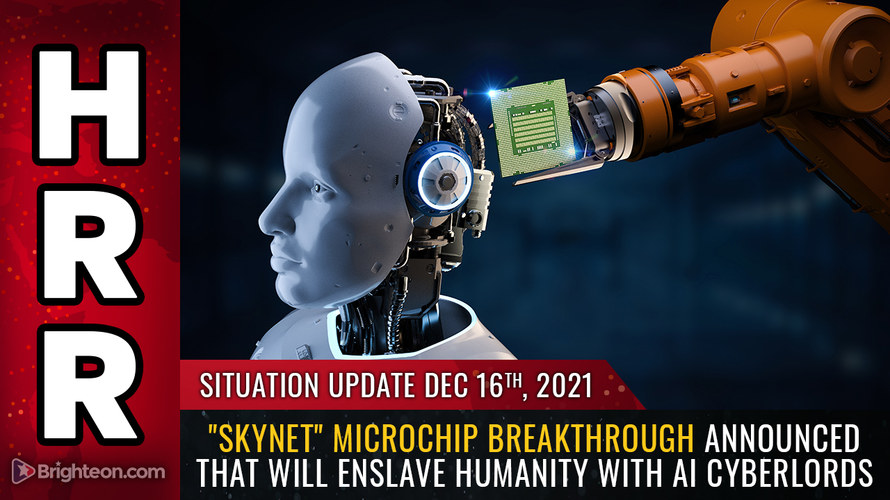 Image : annonce de la percée de la puce « Skynet » qui ESCLAVERA l'humanité avec les cyberseigneurs de l'IA… la fin de l'humanité approche
