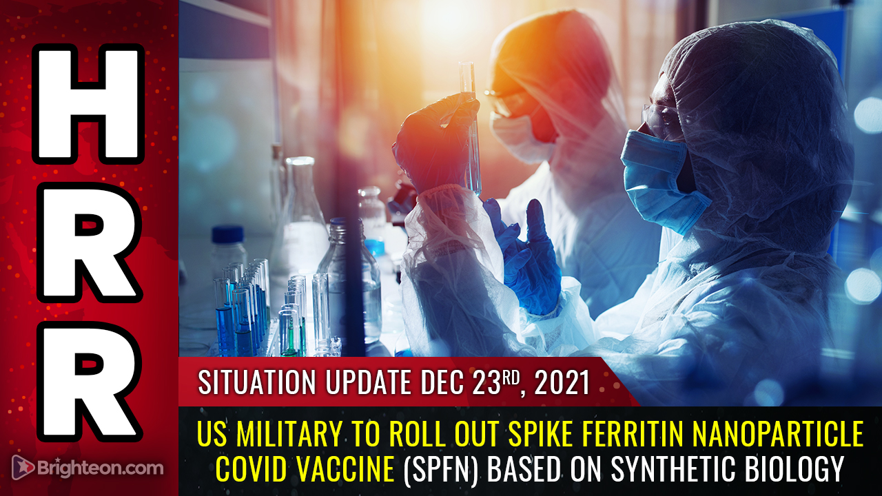 Image: L'armée américaine va déployer le vaccin Spike Ferritin Nanoparticle COVID (SpFN) qui, nous le craignons, est conçu pour tuer les troupes en service actif et affaiblir les défenses militaires américaines