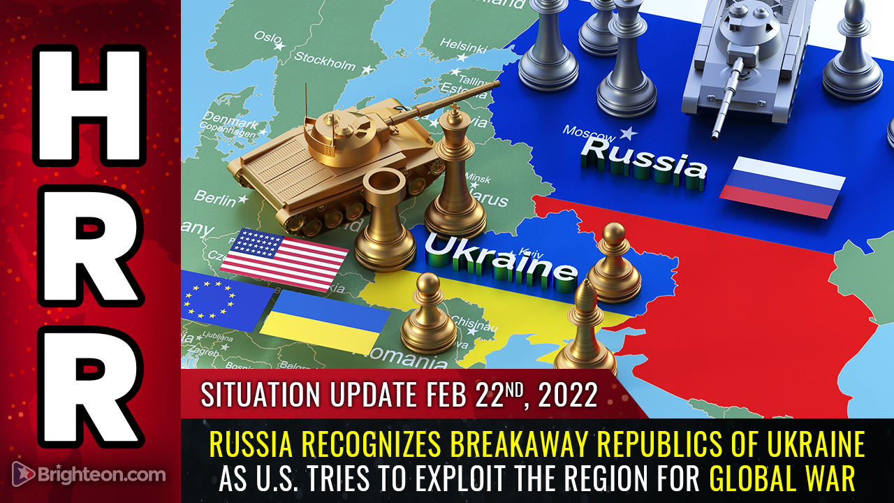 Russland erkennt die abtrünnigen Republiken der Ukraine an, während die USA versuchen, die Region für einen globalen Krieg zu nutzen