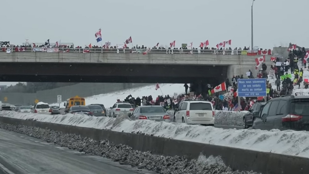 Image: People’s Convoy gathers steam as thousands of truckers converge in Indiana before heading to Washington, DC