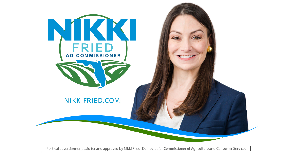 Image: Nikki Fried, Florida’s corrupt Commissioner of Agriculture, instigated attacks on ‘we build the wall’, Bannon and Kolfage – Now she’s behind attack on Sidney Powell’s non-profit