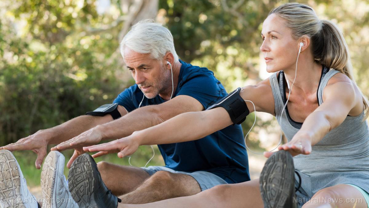 Image: Active older adults who increase their fitness levels halve their risk of early death