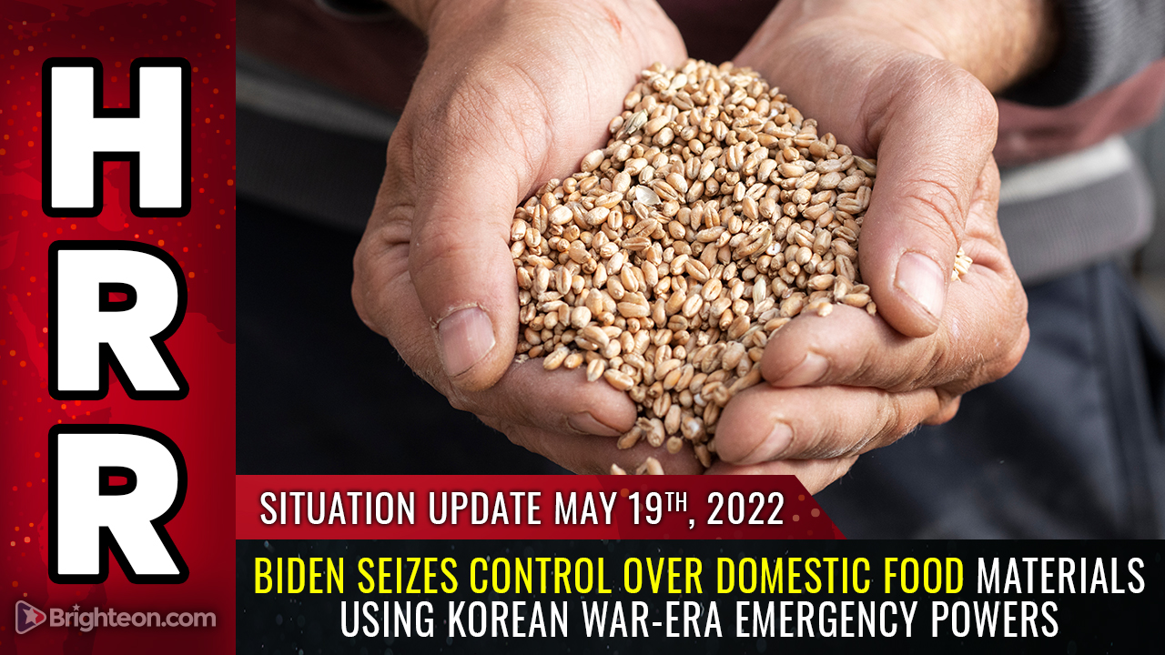 Image: Biden SEIZES control over domestic food materials using Korean War-era emergency powers