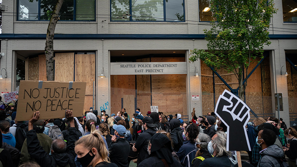 Image: WATCH: Black Lives Matter mob demands White people leave Seattle neighborhood